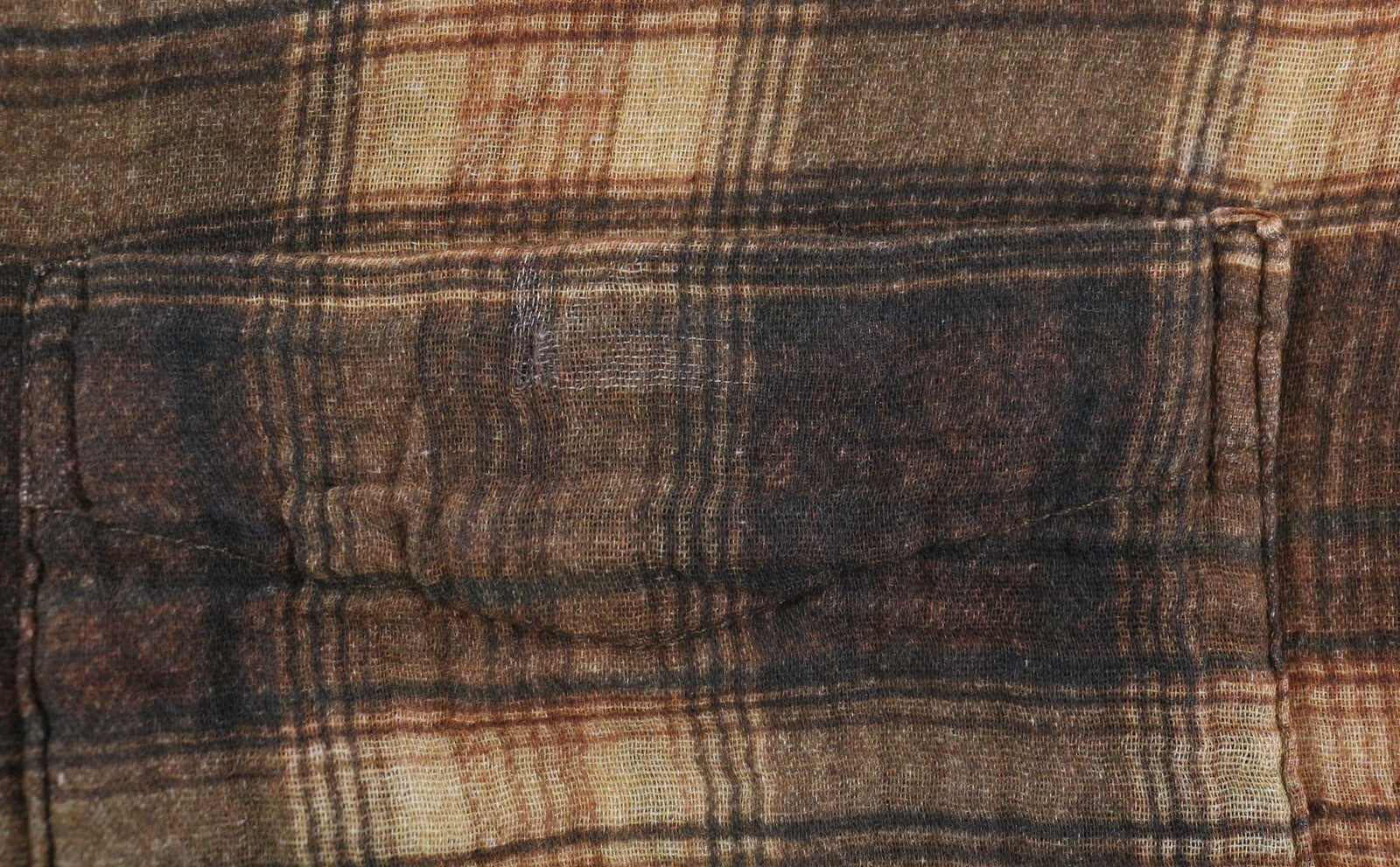 R13 Reversible Drop Neck Women Shirt S Plaid With Khaki Floral PF25 RRP1045