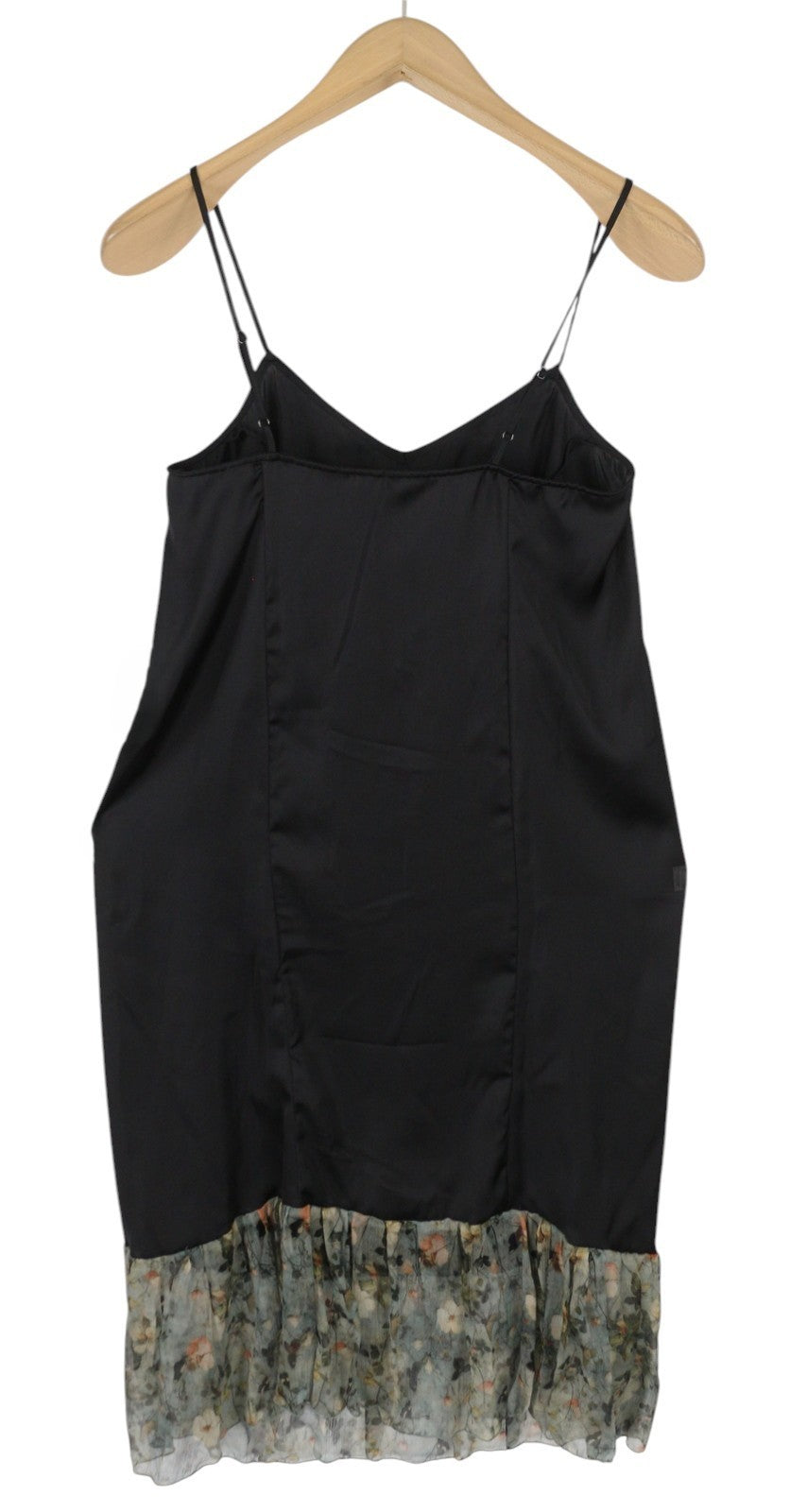 R13 Moteriška suknelė be rankovių su klostėmis XS dydžio, šilkine gėlėta 2in1, išimamu pamušalu PF25 RRP1075 