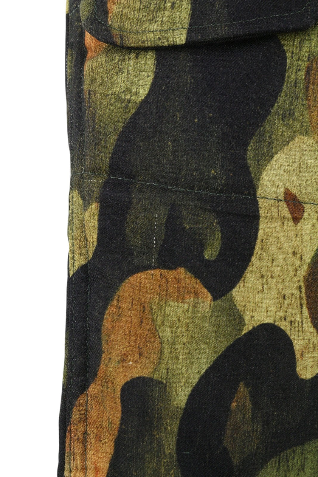 R13 Padded Military Women Trousers 29 Wool Silk Patterned Cropped Insulated FW25