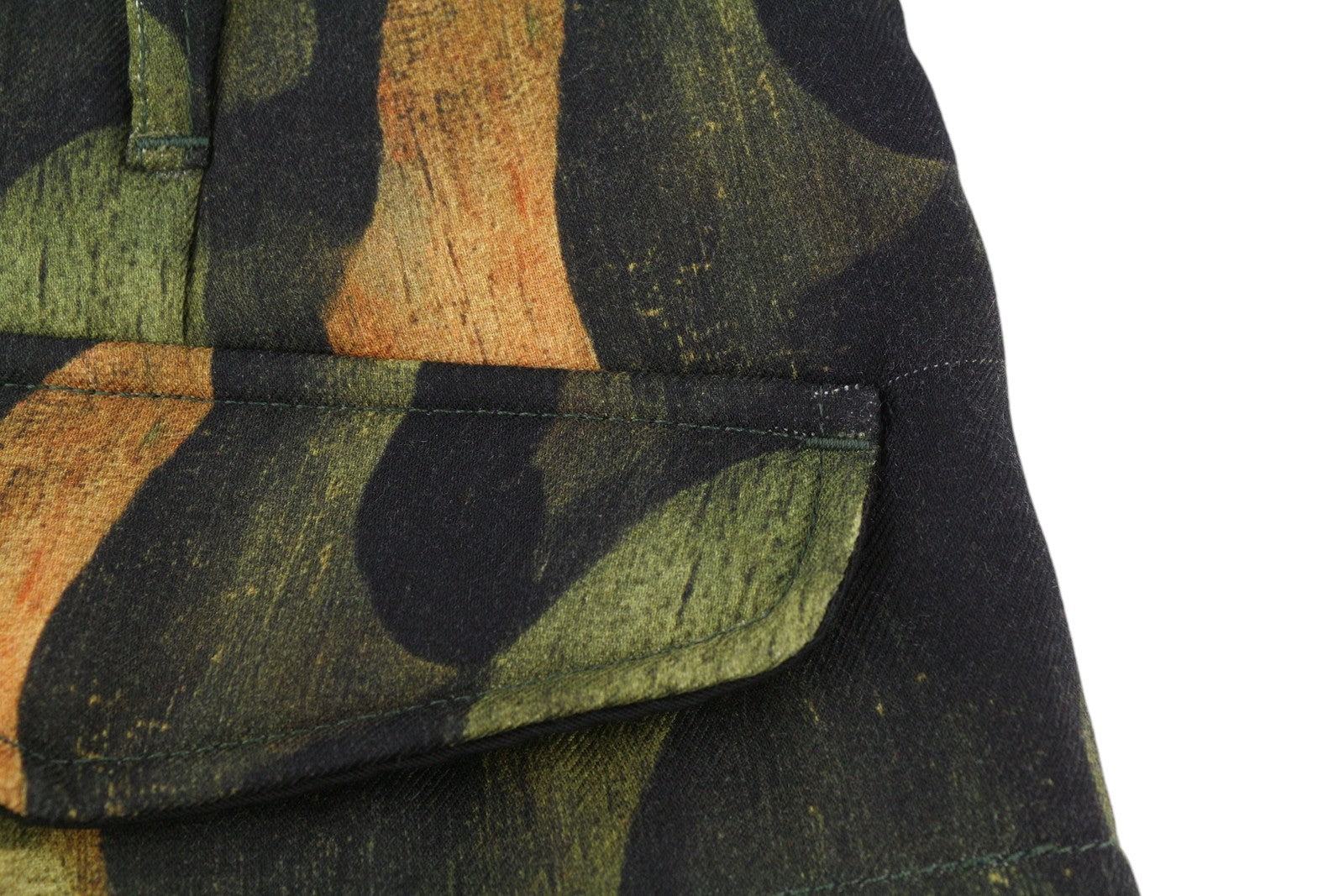 R13 Padded Military Women Trousers 29 Wool Silk Patterned Cropped Insulated FW25