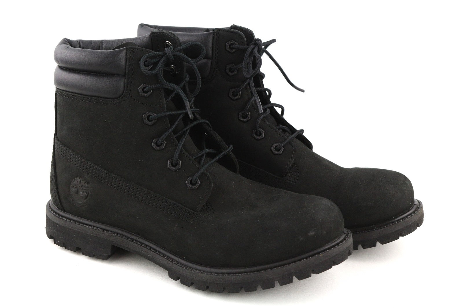 TIMBERLAND A15QY-A4959 Women's EU38.5/39 Black Leather Casual High-Top Boots