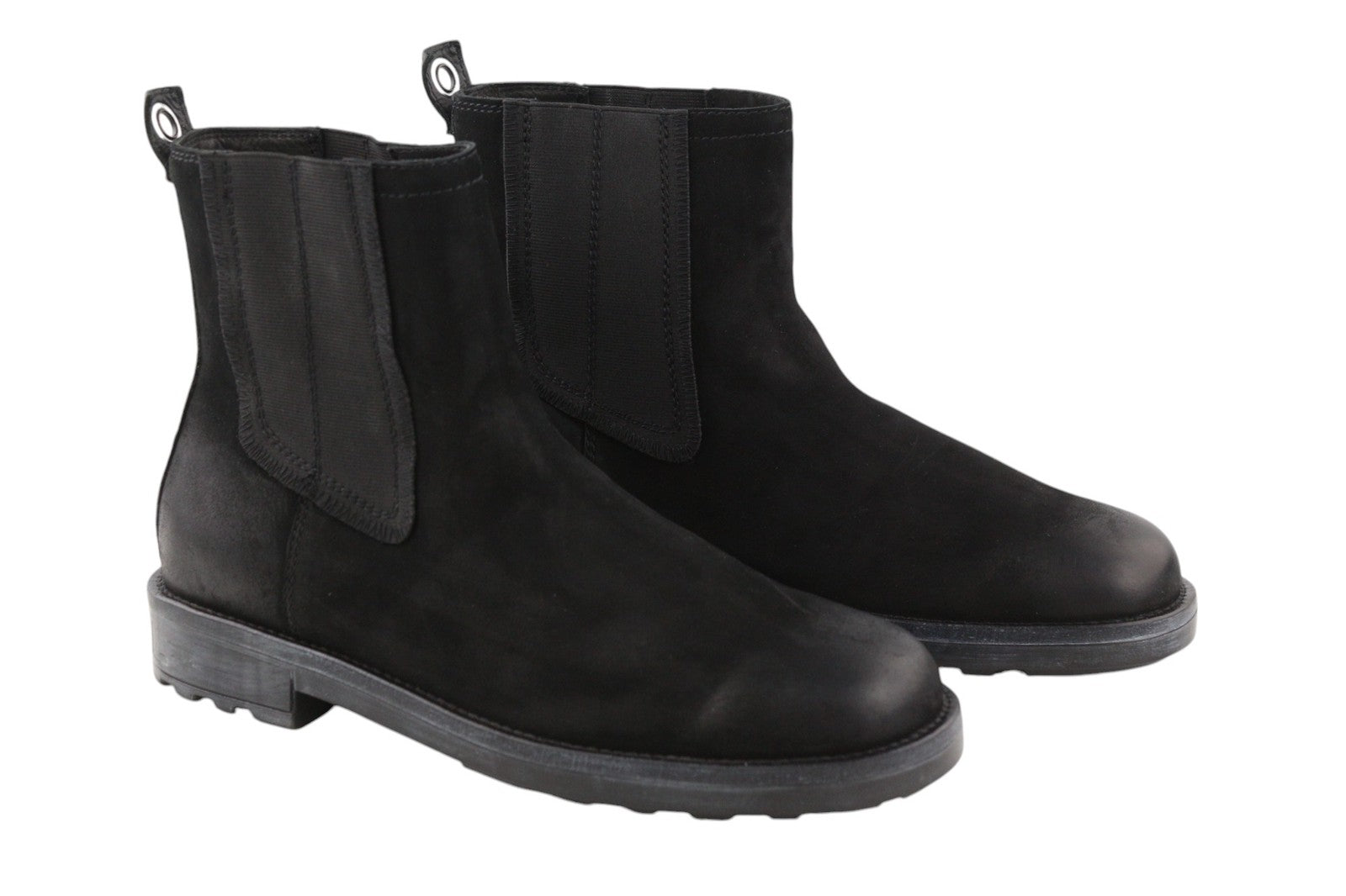 DIESEL D-Throuper Men's EU46 Black Leather Pull-On High-Top Boots RRP€260