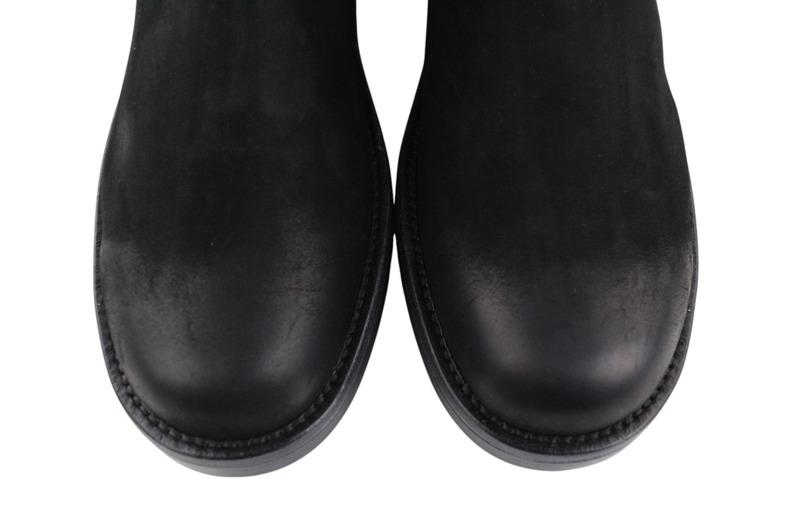 DIESEL D-Throuper Men's EU46 Black Leather Pull-On High-Top Boots RRP€260