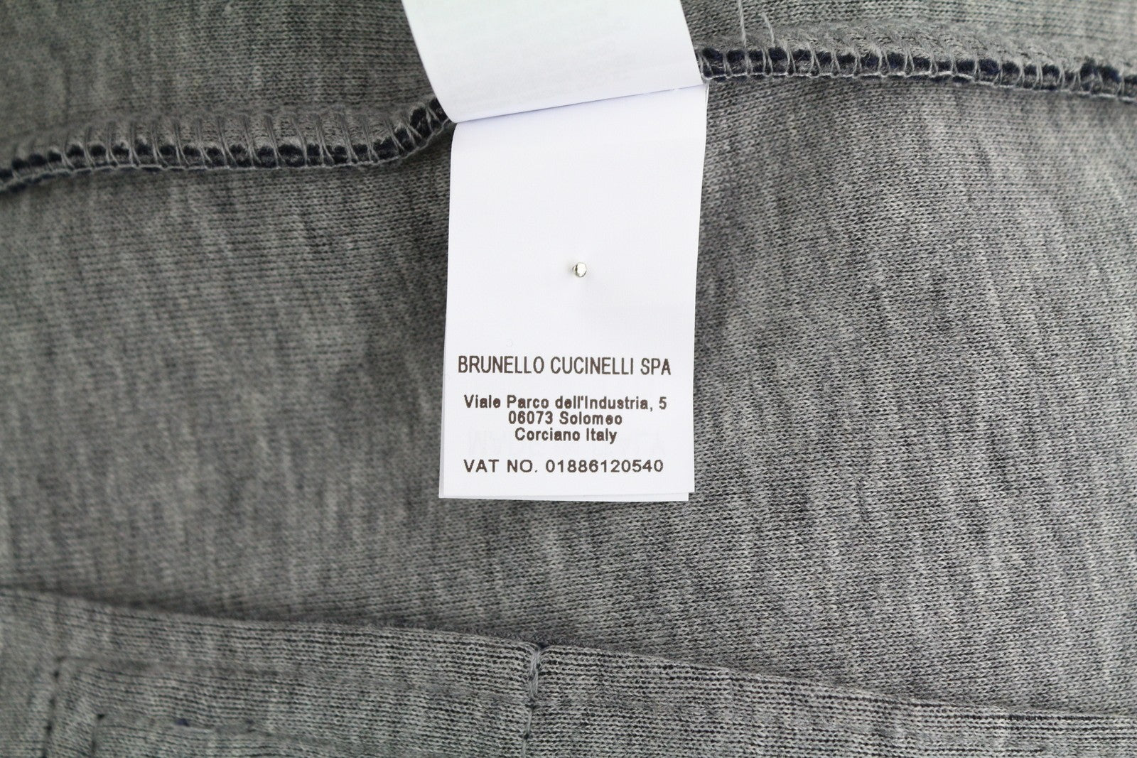 BRUNELLO CUCINELLI Men Trousers L Blue Cashmere Blend Drawstring Sweatpants