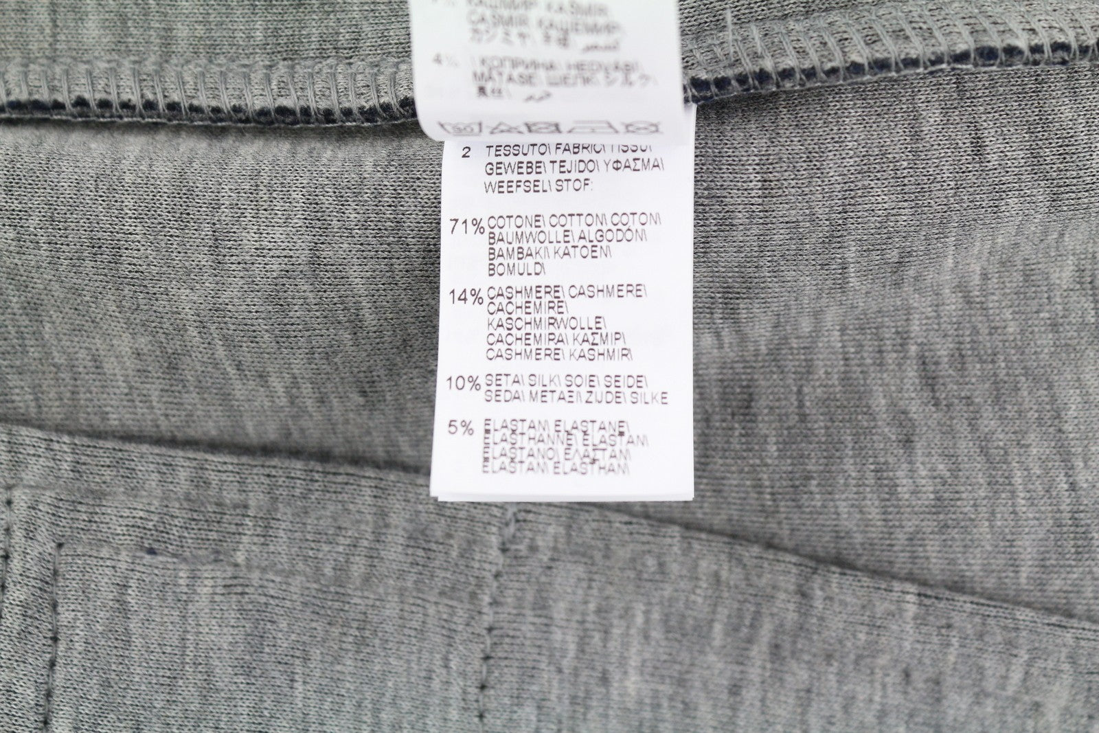 BRUNELLO CUCINELLI Men Trousers L Blue Cashmere Blend Drawstring Sweatpants