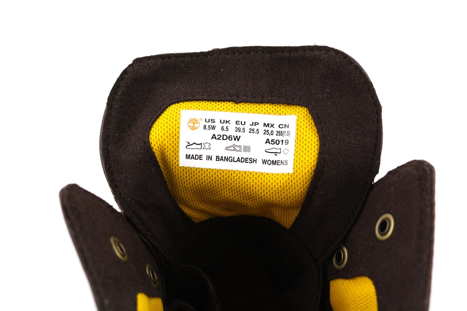 TIMBERLAND A2F7G-A5019 Women's EU39.5/40 Dark Purple Leather Lace-Up High-Tops