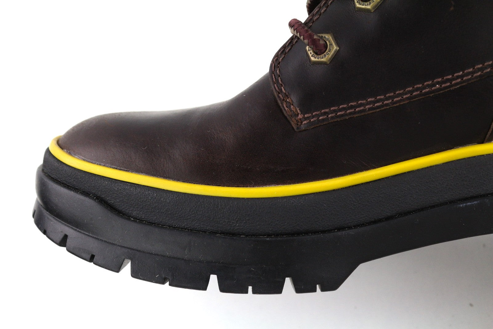 TIMBERLAND A2F7G-A5019 Women's EU39.5/40 Dark Purple Leather Lace-Up High-Tops