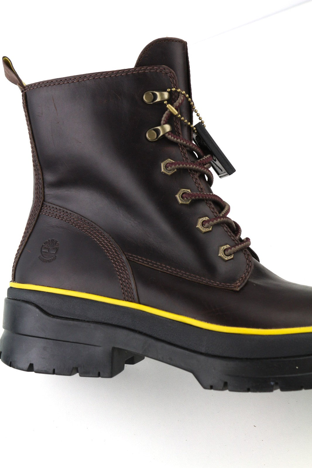 TIMBERLAND A2F7G-A5019 Women's EU39.5/40 Dark Purple Leather Lace-Up High-Tops