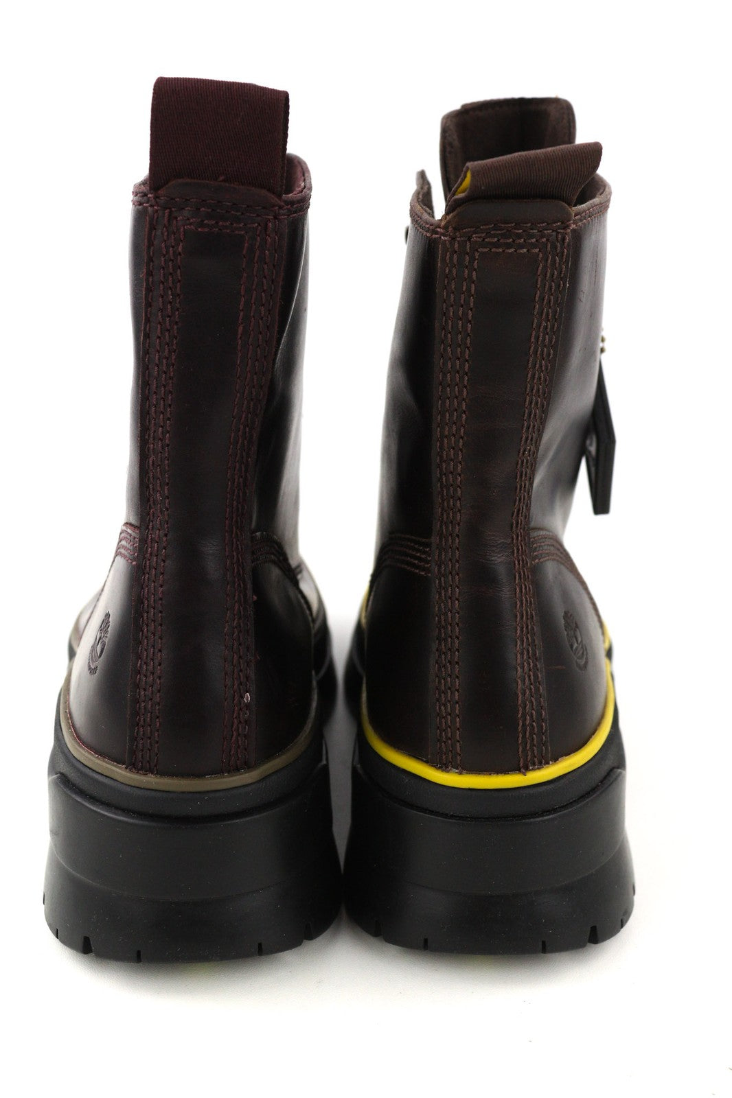 TIMBERLAND A2F7G-A5019 Women's EU39.5/40 Dark Purple Leather Lace-Up High-Tops