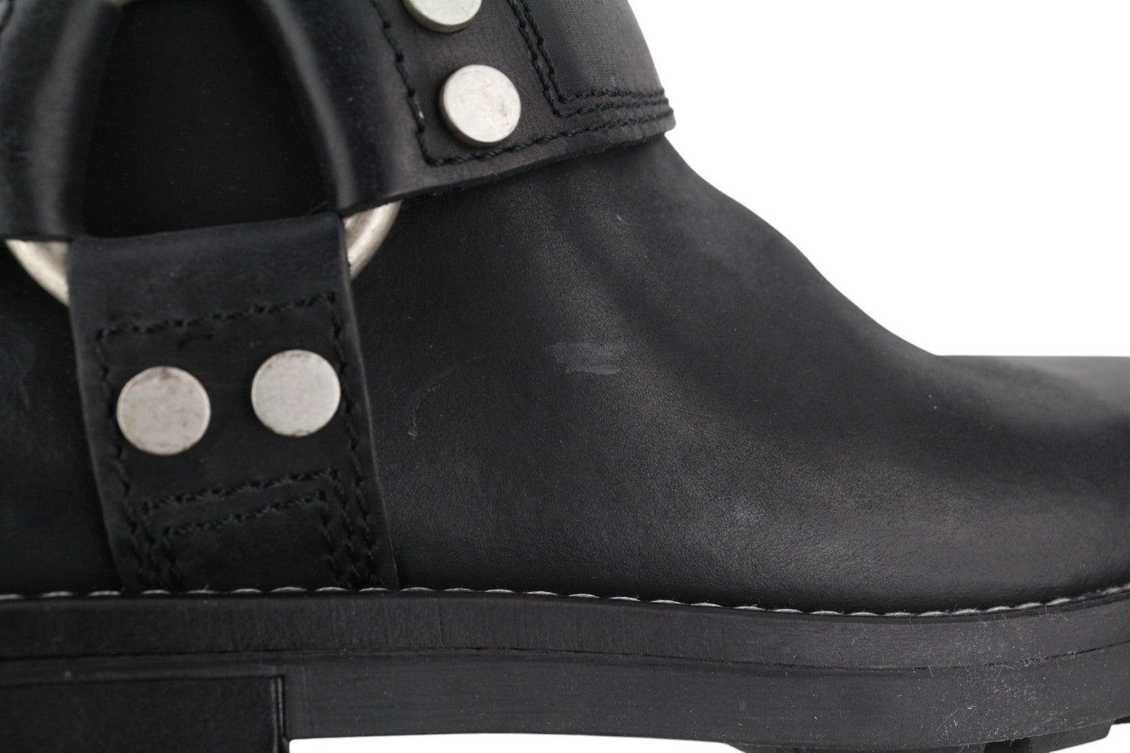 DIESEL D-Throuper Women's EU40 Black Leather Pull-On Casual Boots RRP€280