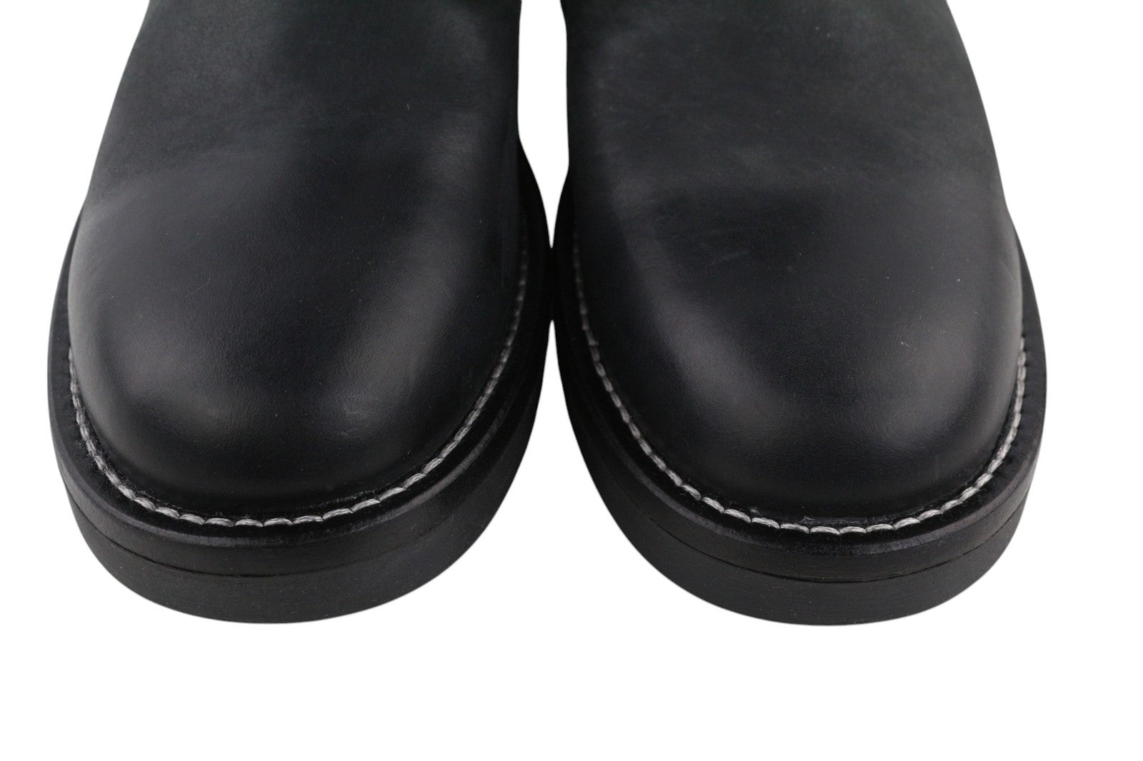 DIESEL D-Throuper Women's EU40 Black Leather Pull-On Casual Boots RRP€280