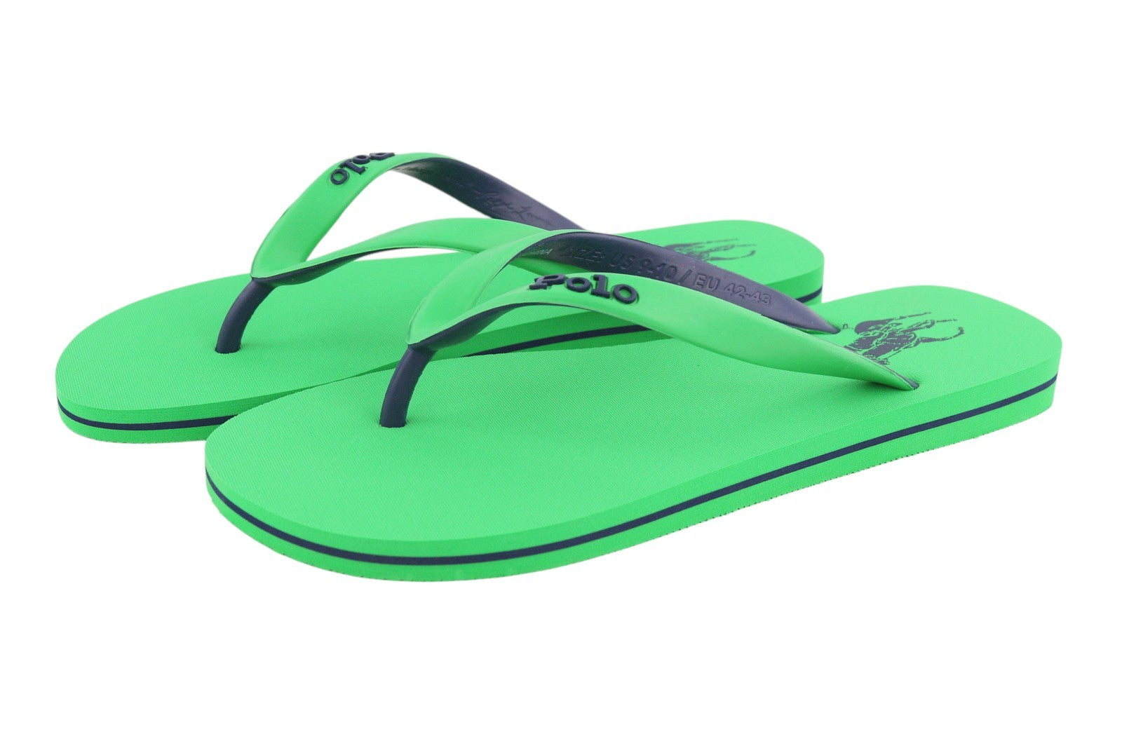 RALPH LAUREN Bolt-Sn-Csl Men's EU44/45 Green Sandals Flip-Flops