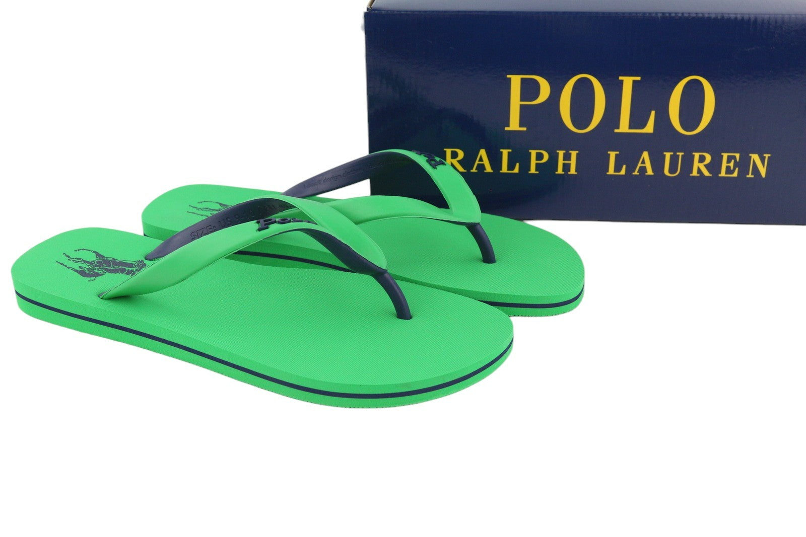 RALPH LAUREN Bolt-Sn-Csl Men's EU40/41 Green Flip-Flops Summer