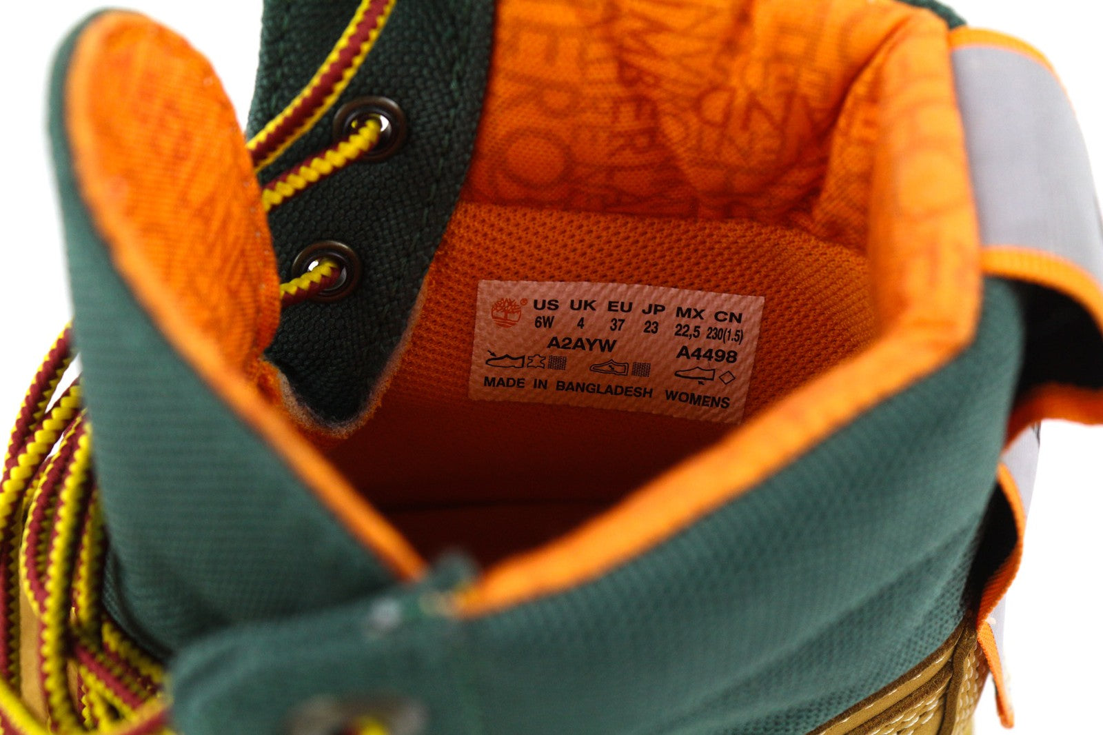 TIMBERLAND A2AYW-A4398 Women's EU36/37 Brown Green ReBOTL Leather High-Tops