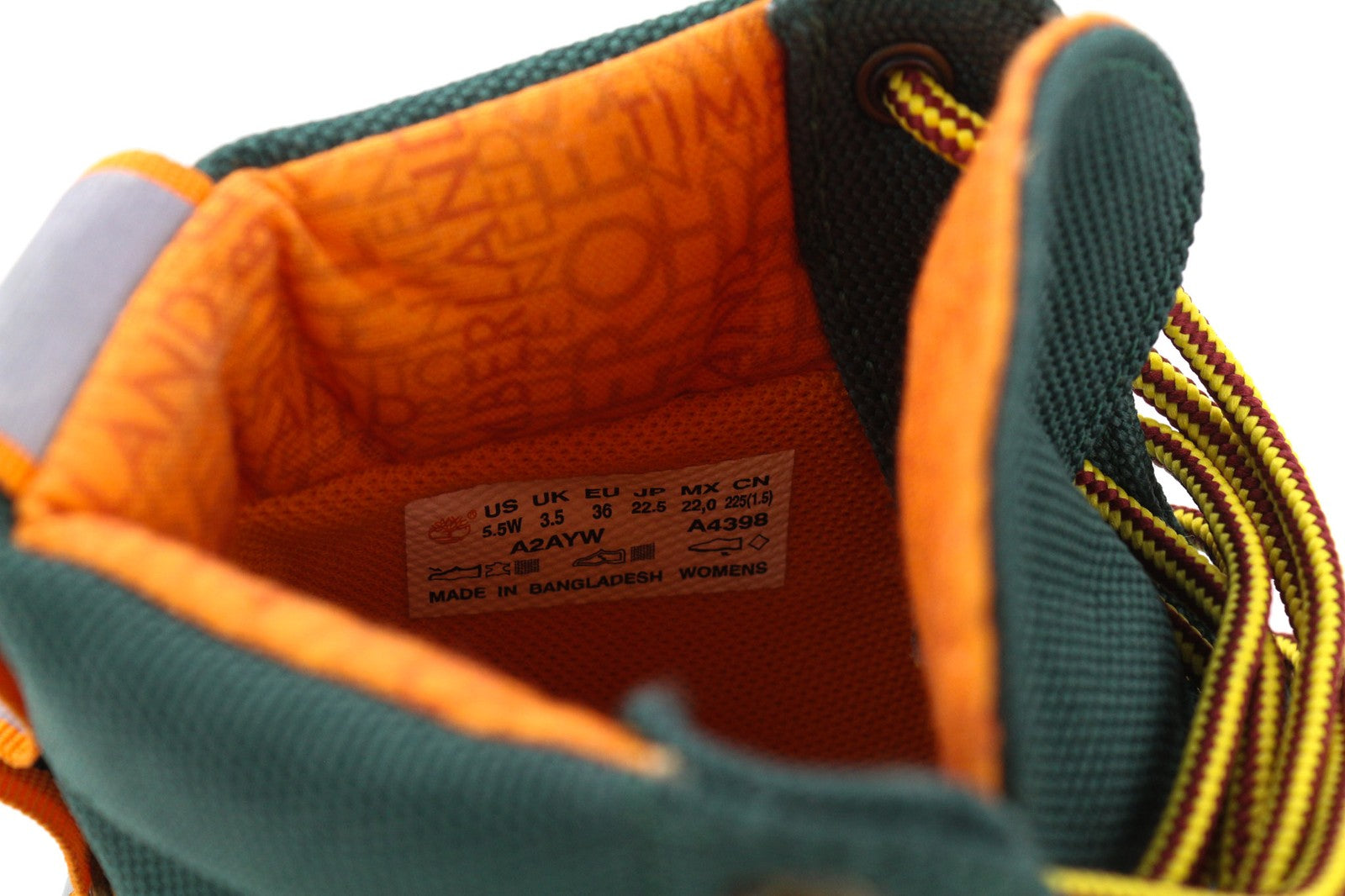 TIMBERLAND A2AYW-A4398 Women's EU36/37 Brown Green ReBOTL Leather High-Tops