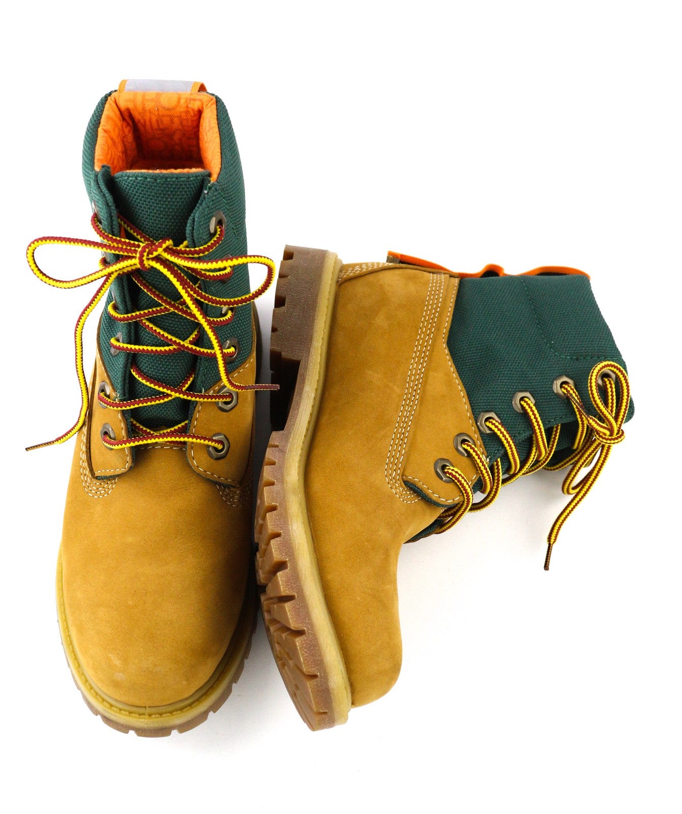 TIMBERLAND A2AYW-A4398 Women's EU36/37 Brown Green ReBOTL Leather High-Tops