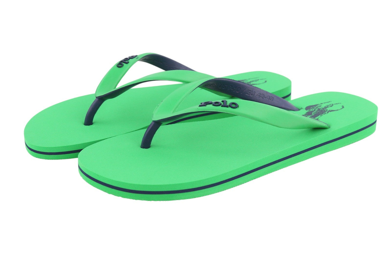RALPH LAUREN Bolt-Sn-Csl Men's EU42/43 Green Flip-Flops Summer Wear