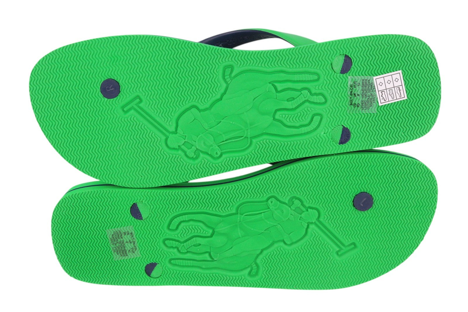 RALPH LAUREN Bolt-Sn-Csl Men's EU42/43 Green Flip-Flops Summer Wear