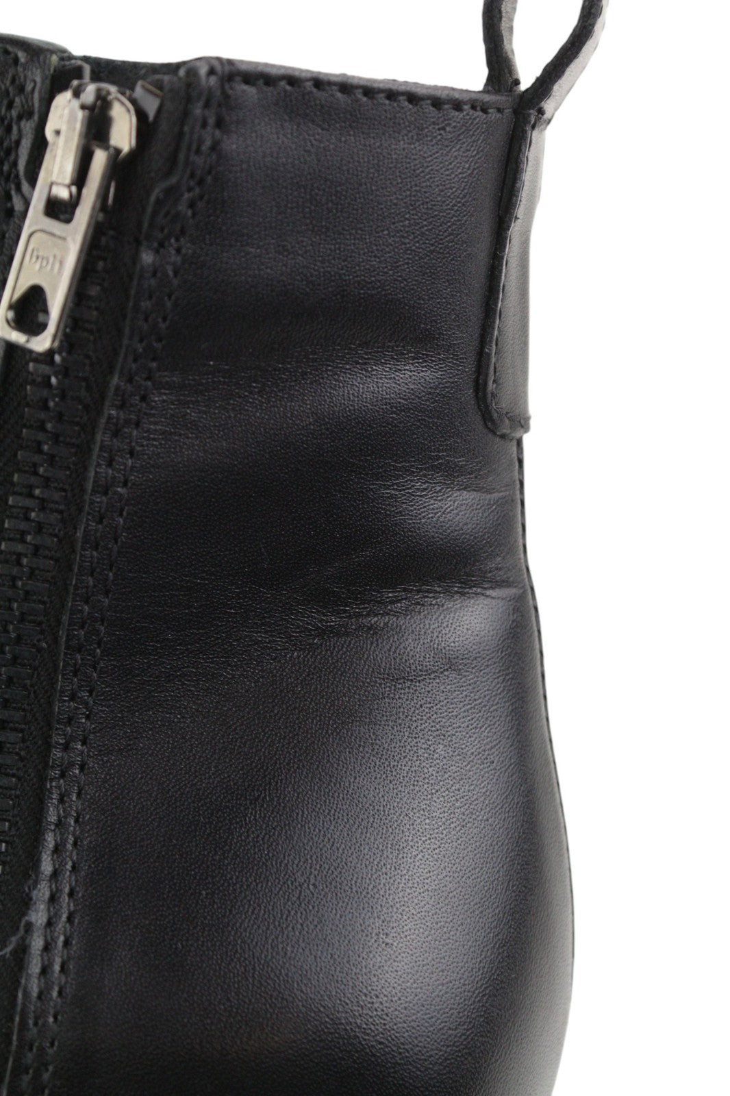 DIESEL D-Arlin Women's EU39 Black Zipped Leather Ankle Heel Shoes RRP€260