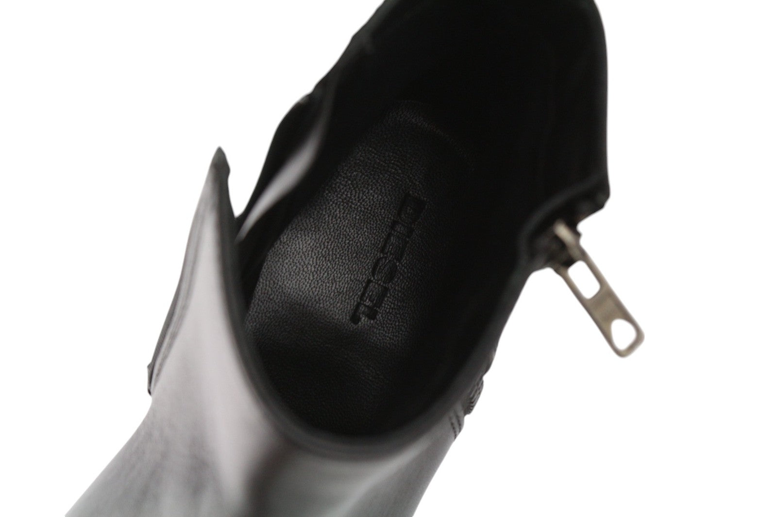 DIESEL D-Arlin Women's EU39 Black Zipped Leather Ankle Heel Shoes RRP€260