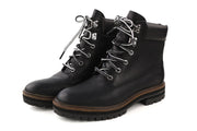 TIMBERLAND A1RCH-A3519 Women's EU37.5/38 Black Leather Lace High-Top Trainers
