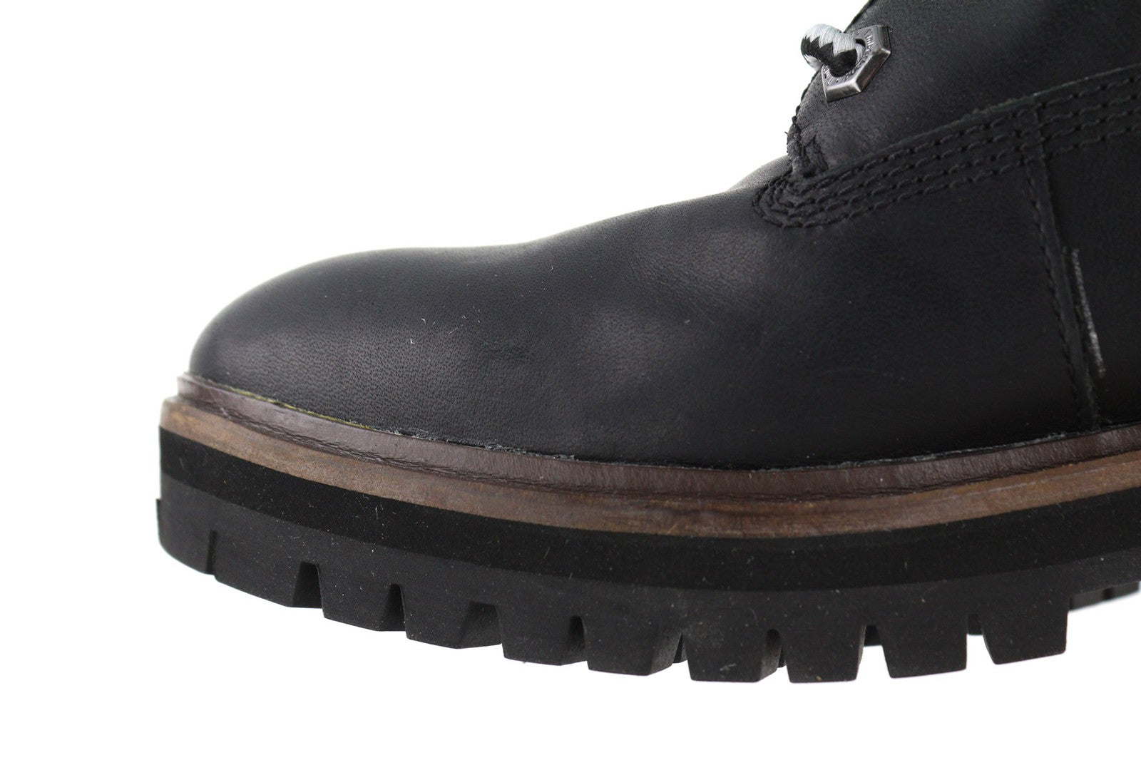 TIMBERLAND A1RCH-A3519 Women's EU37.5/38 Black Leather Lace High-Top Trainers