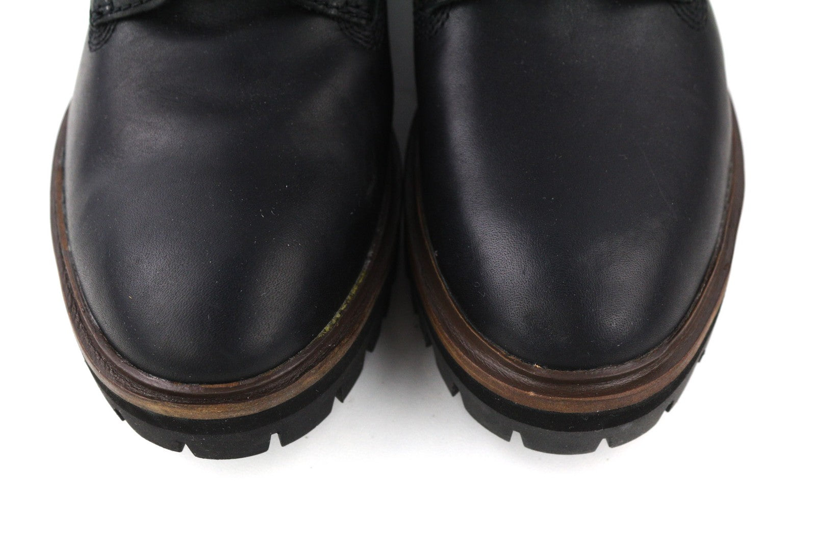 TIMBERLAND A1RCH-A3519 Women's EU37.5/38 Black Leather Lace High-Top Trainers