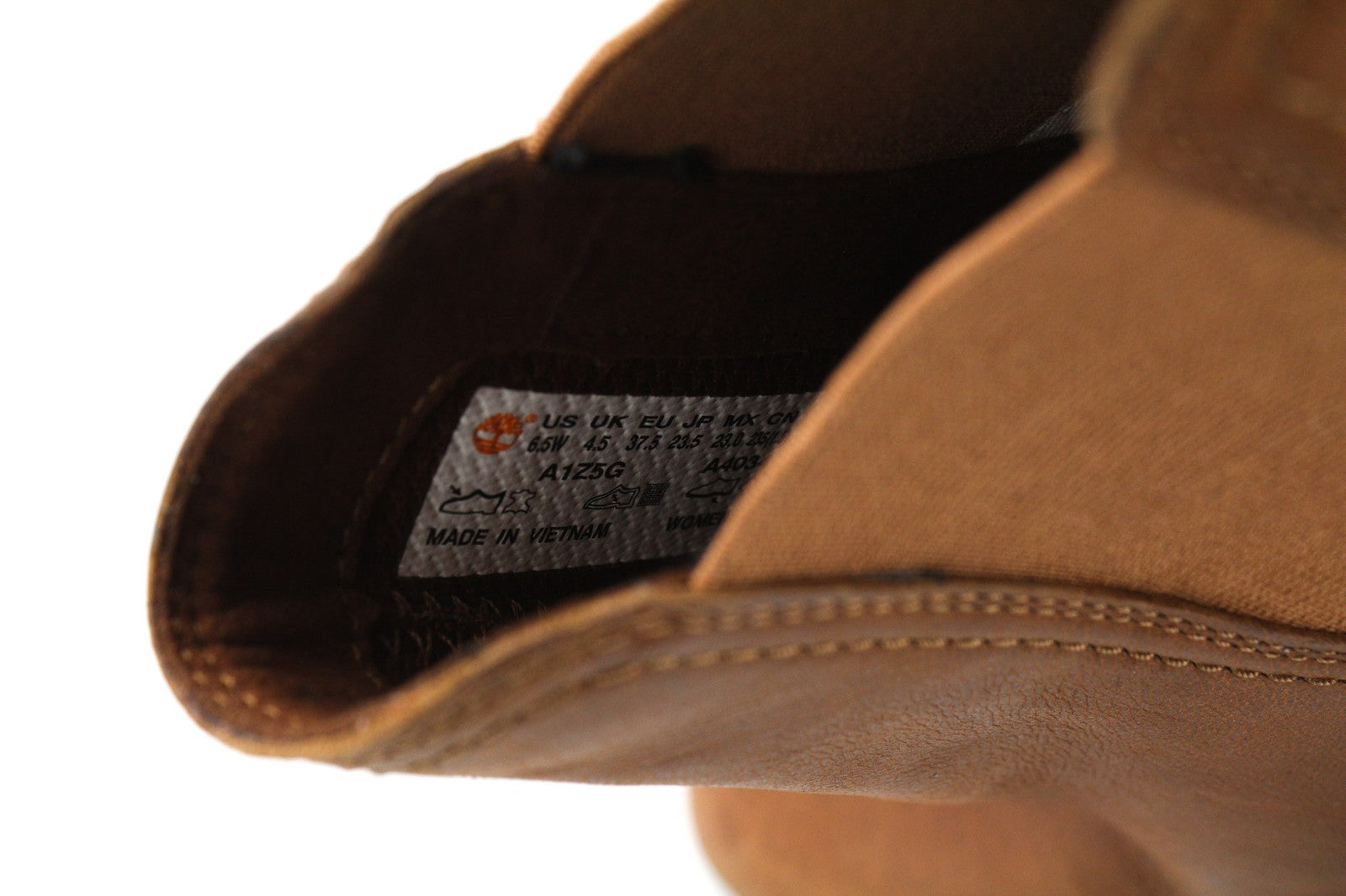 TIMBERLAND A1Z5G-A6234 Women's EU37.5/38 Brown Leather Ankle Heel Shoes