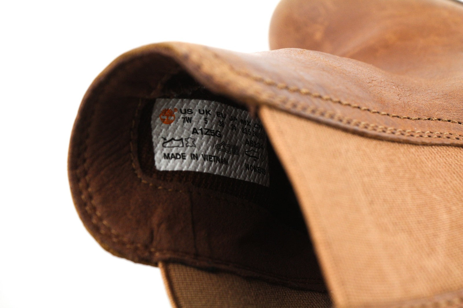 TIMBERLAND A1Z5G-A6234 Women's EU37.5/38 Brown Leather Ankle Heel Shoes