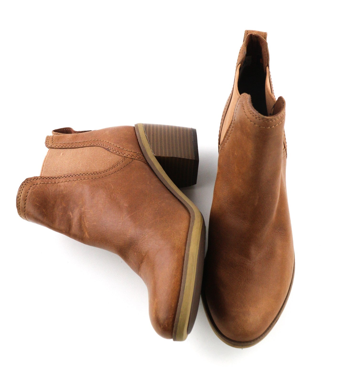 TIMBERLAND A1Z5G-A6234 Women's EU37.5/38 Brown Leather Ankle Heel Shoes