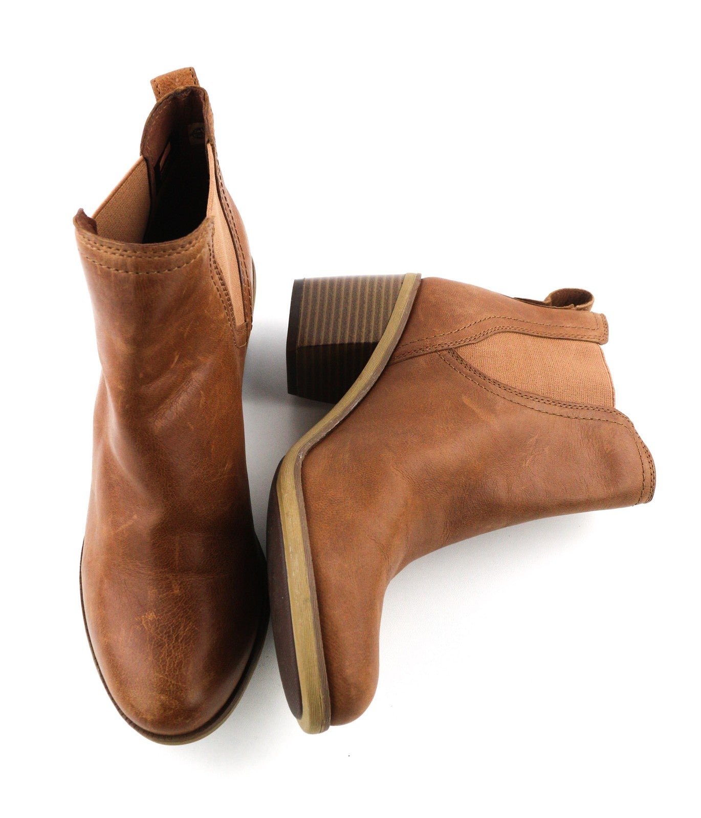 TIMBERLAND A1Z5G-A6234 Women's EU37.5/38 Brown Leather Ankle Heel Shoes