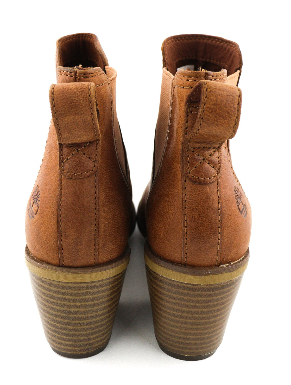 TIMBERLAND A1Z5G-A6234 Women's EU37.5/38 Brown Leather Ankle Heel Shoes