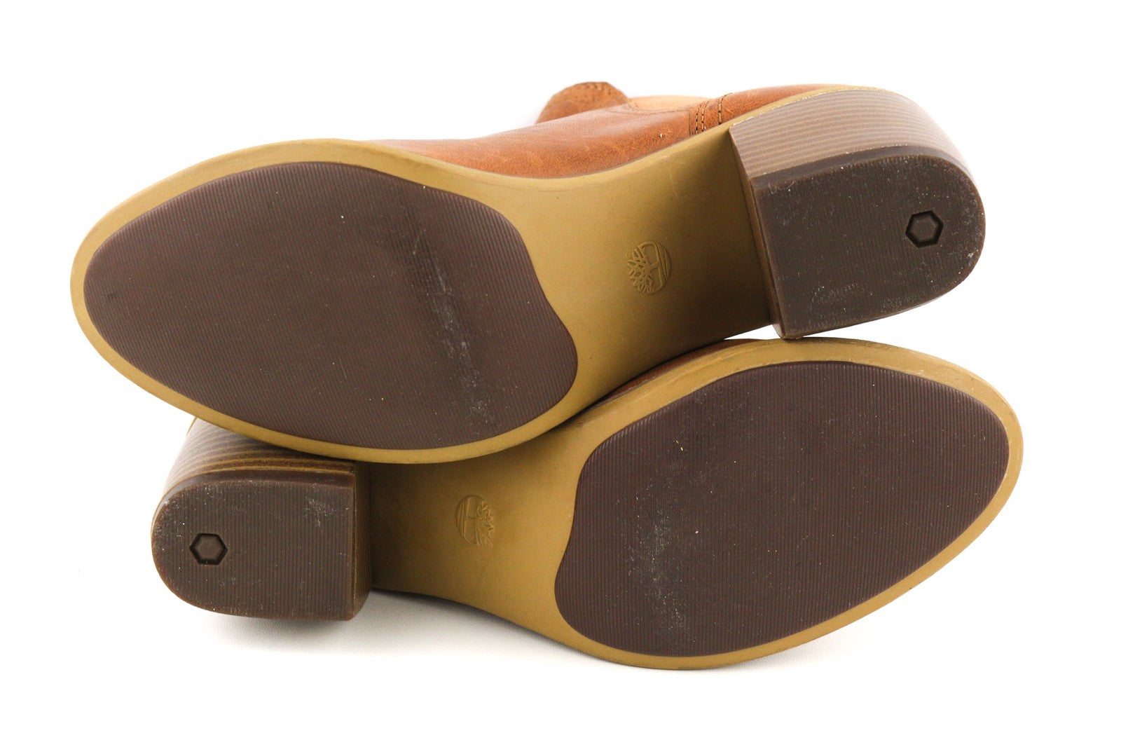 TIMBERLAND A1Z5G-A6234 Women's EU37.5/38 Brown Leather Ankle Heel Shoes