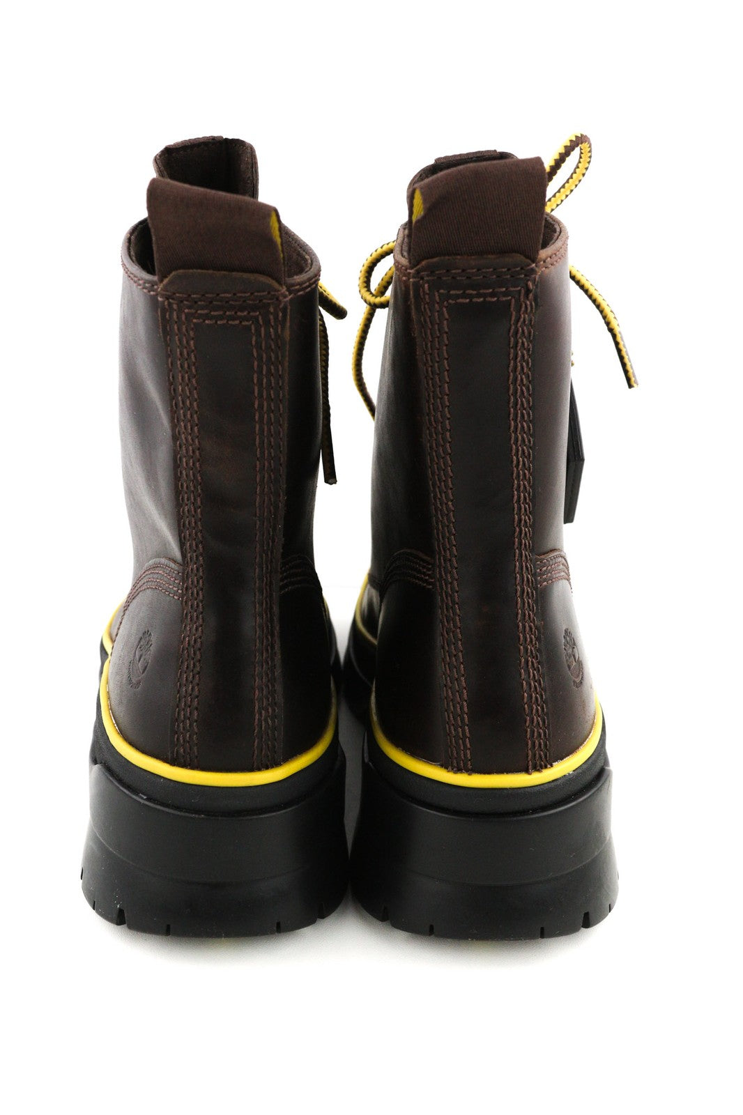 TIMBERLAND A2D6W-A5019 Women's EU38/38.5 Dark Brown Leather Lace High-Tops