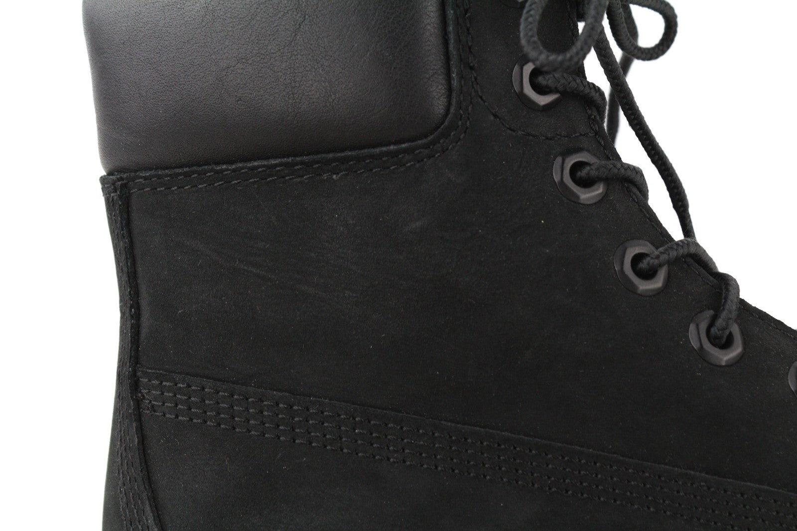 TIMBERLAND 8658A-A3398 Women's ~EU38.5/39 Black Logo Leather High-Top Boots