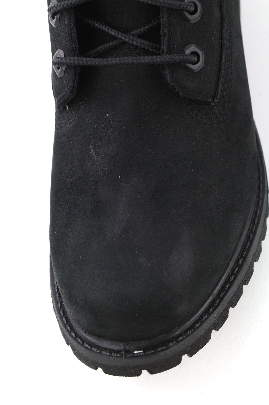 TIMBERLAND 8658A-A3398 Women's ~EU38.5/39 Black Logo Leather High-Top Boots