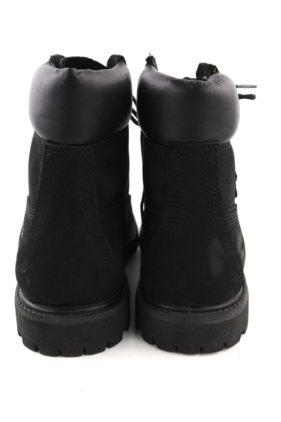 TIMBERLAND 8658A-A3398 Women's ~EU38.5/39 Black Logo Leather High-Top Boots