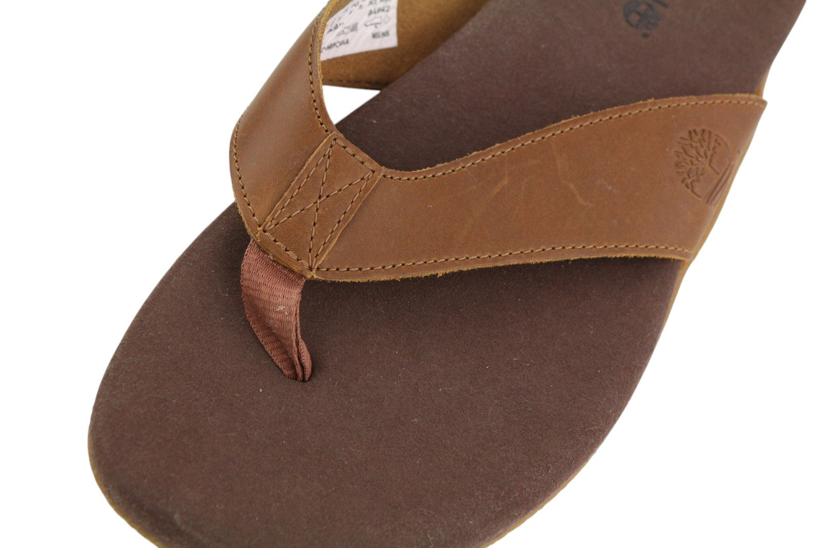 TIMBERLAND A2AV2 Men's EU44 Brown Leather Narrow Slip-On Flats Casual Shoes