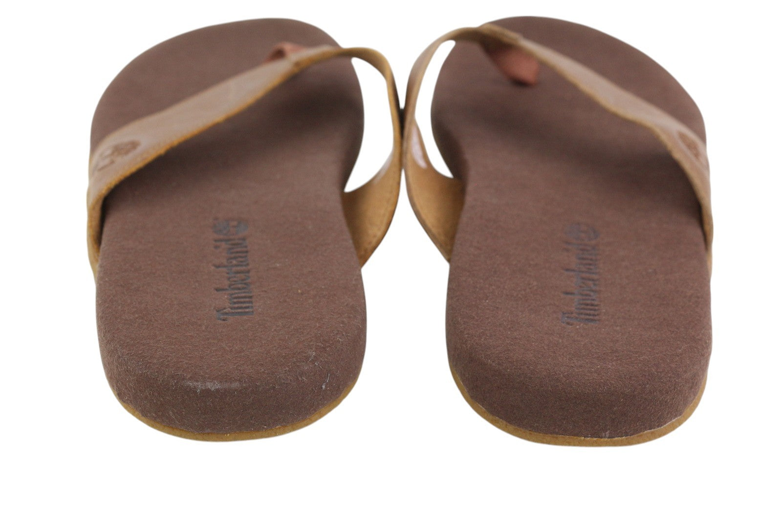 TIMBERLAND A2AV2 Men's EU44 Brown Leather Narrow Slip-On Flats Casual Shoes