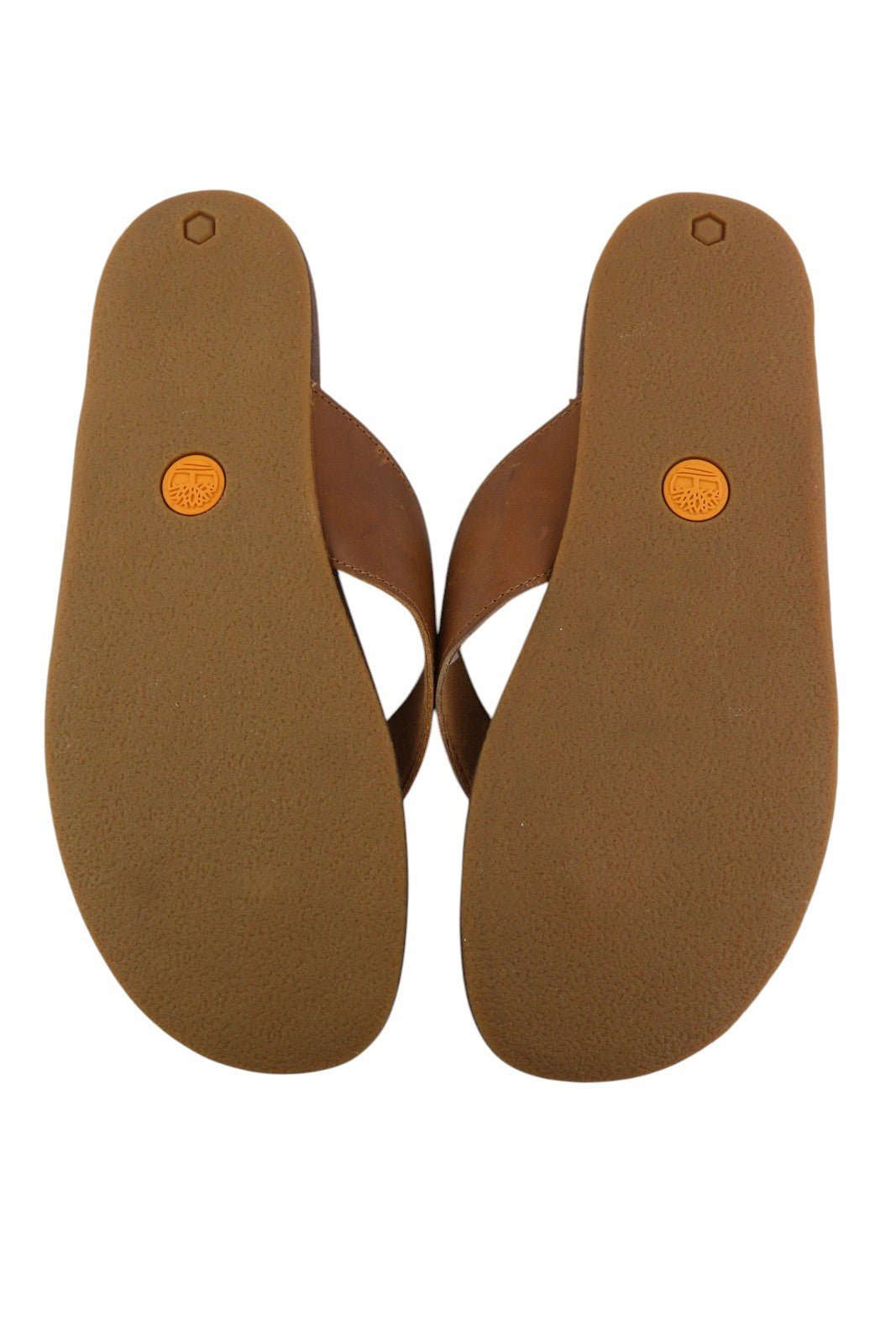 TIMBERLAND A2AV2 Men's EU44 Brown Leather Narrow Slip-On Flats Casual Shoes