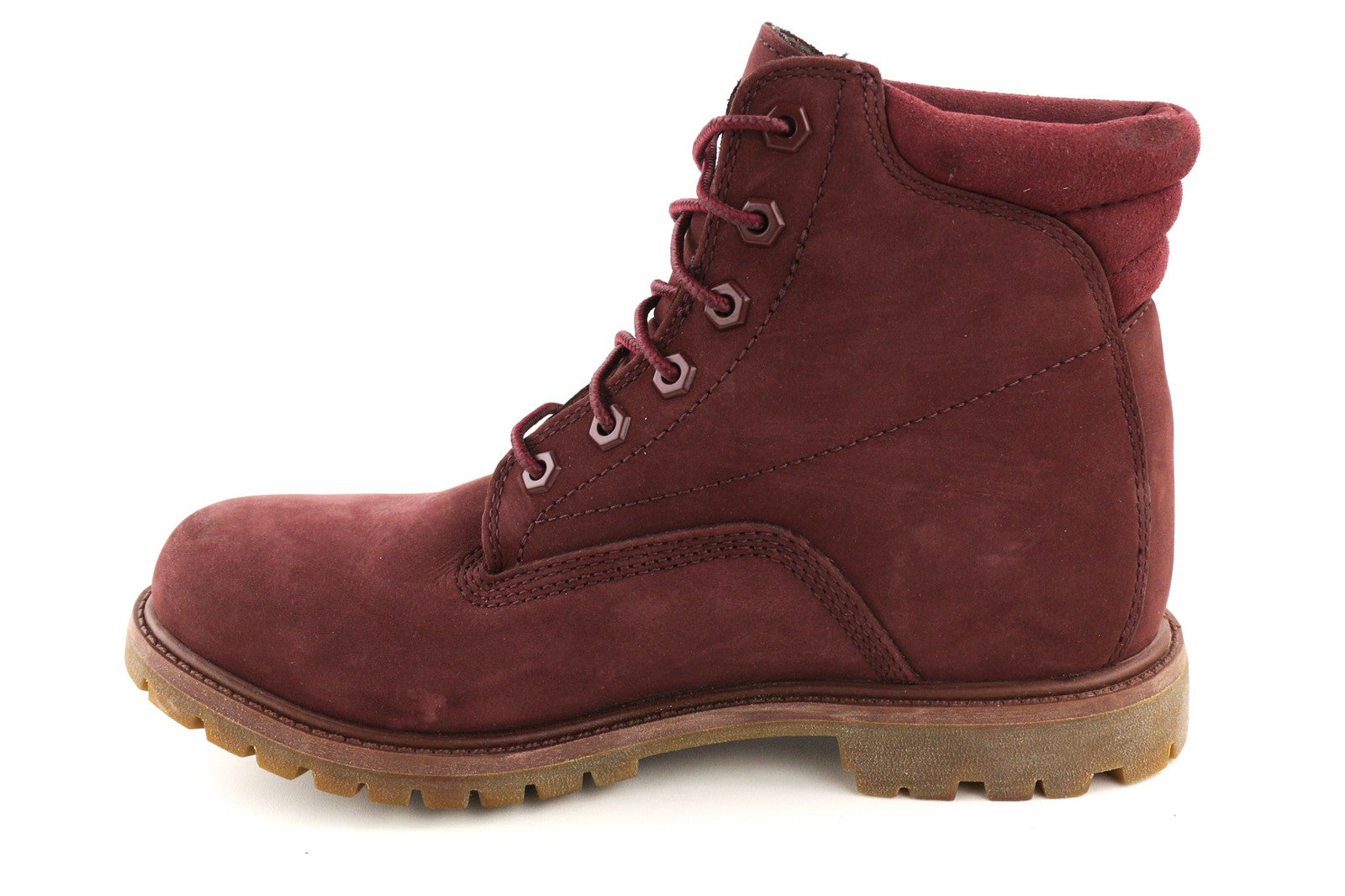 TIMBERLAND A1R2T-A4898 Women's EU39/40 Purple Leather Lace High-Top Trainers