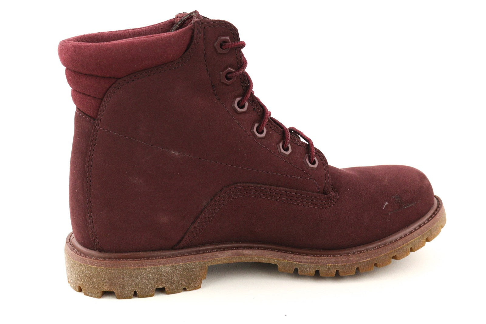 TIMBERLAND A1R2T-A4898 Women's EU39/40 Purple Leather Lace High-Top Trainers