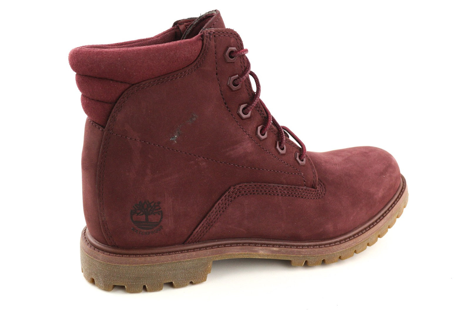 TIMBERLAND A1R2T-A4898 Women's EU39/40 Purple Leather Lace High-Top Trainers