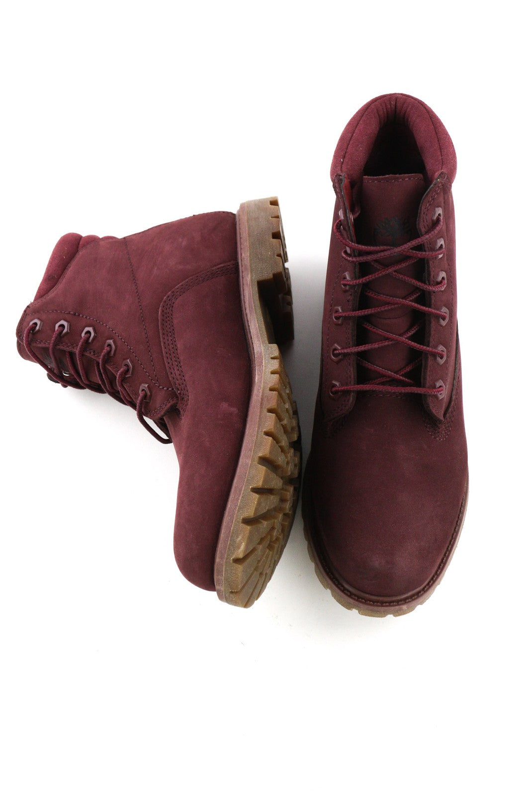 TIMBERLAND A1R2T-A4898 Women's EU39/40 Purple Leather Lace High-Top Trainers