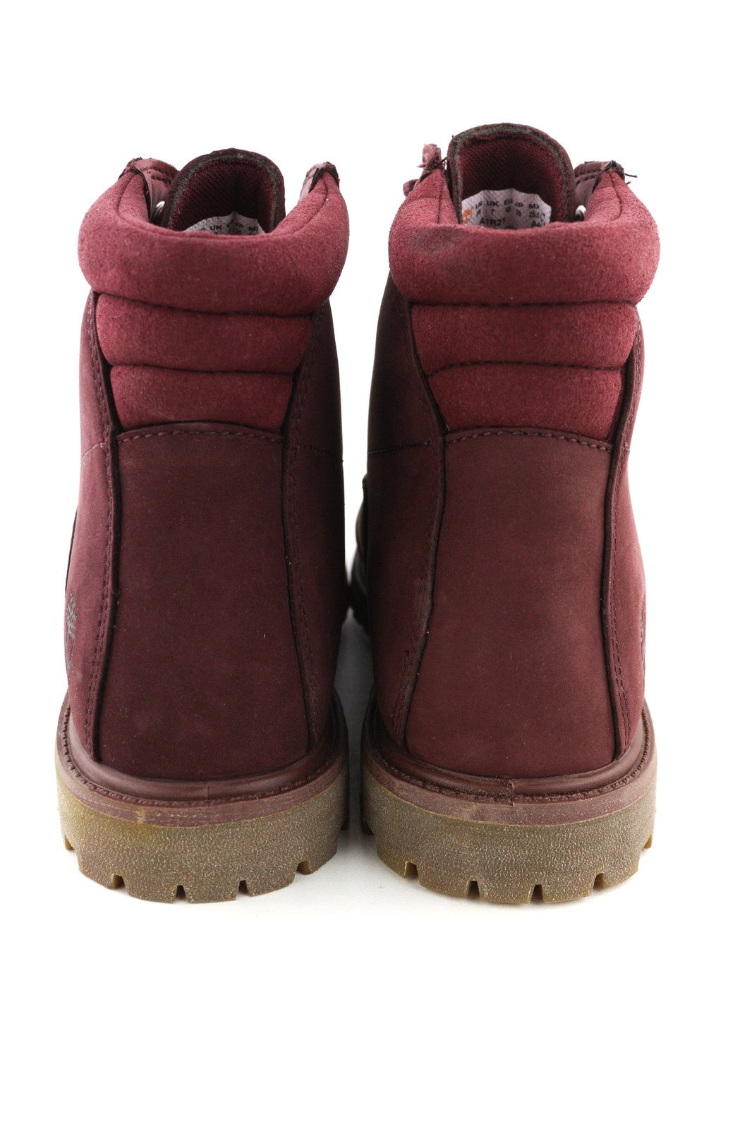 TIMBERLAND A1R2T-A4898 Women's EU39/40 Purple Leather Lace High-Top Trainers