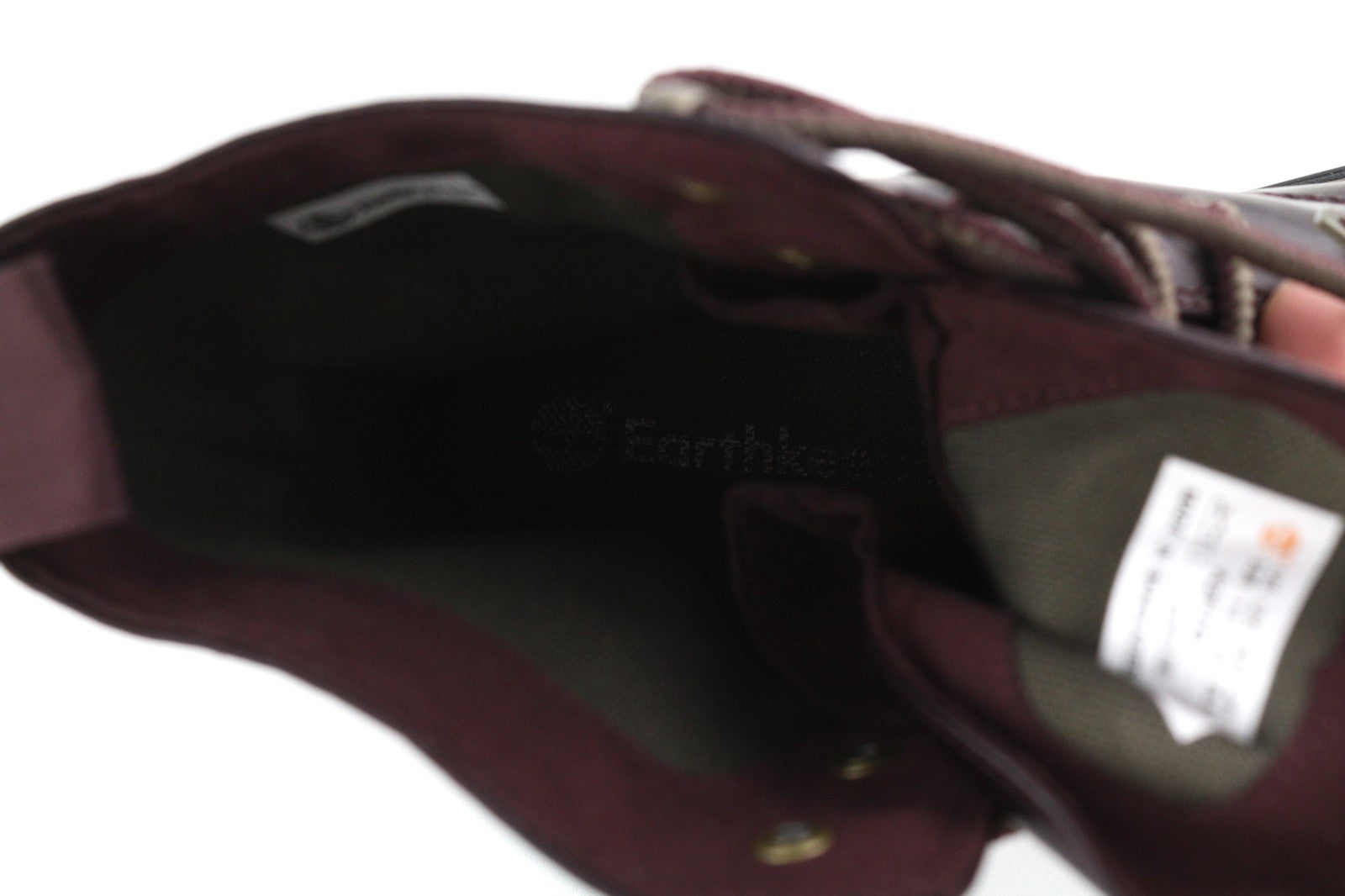 TIMBERLAND A2F7G Women's EU40/41 Dark Leather Mid-Top Almond-Toe Lace-Ups