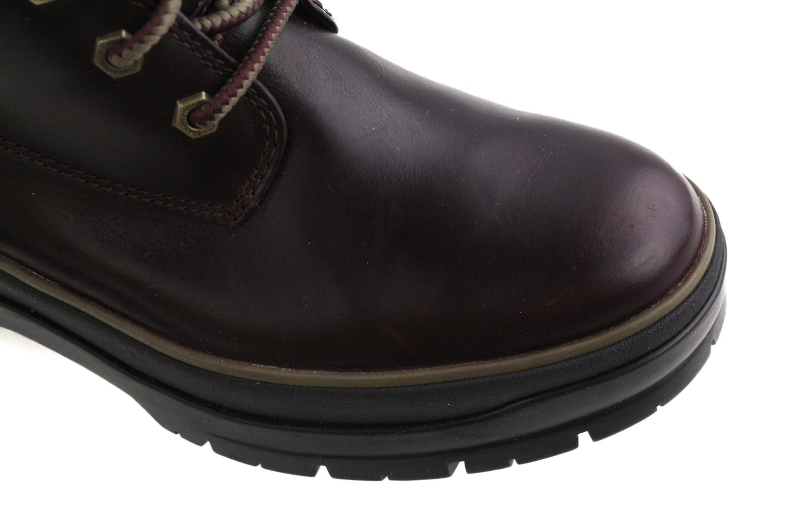 TIMBERLAND A2F7G Women's EU40/41 Dark Leather Mid-Top Almond-Toe Lace-Ups