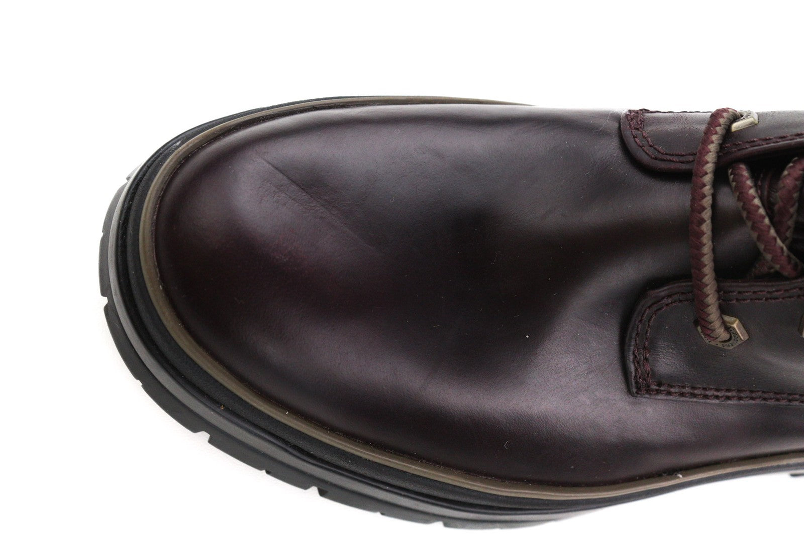 TIMBERLAND A2F7G Women's EU40/41 Dark Leather Mid-Top Almond-Toe Lace-Ups