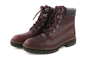 TIMBERLAND A1RCS-A3519 Women's EU38.5/39.5 Purple Leather Lace High-Top Boots