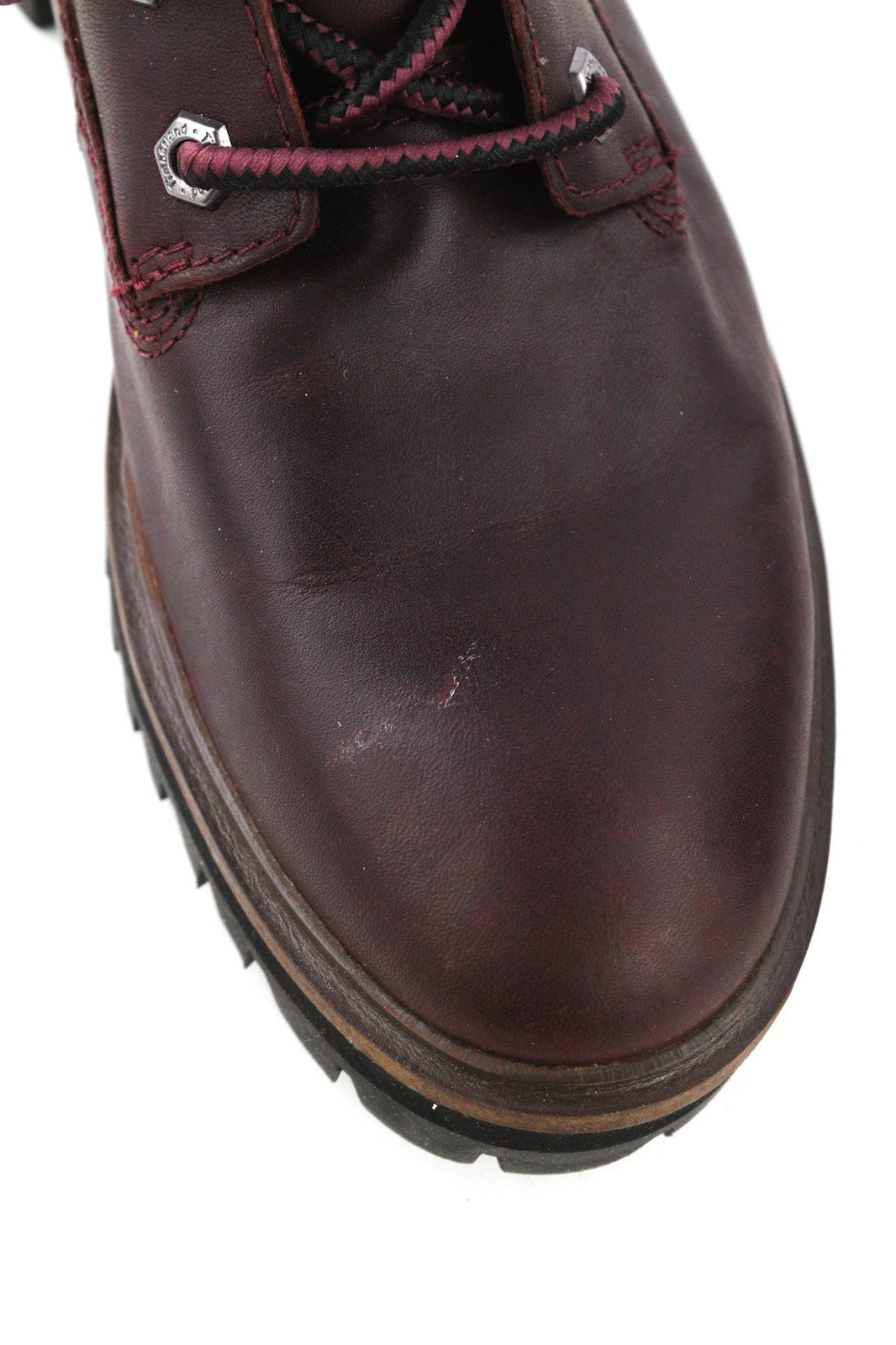 TIMBERLAND A1RCS-A3519 Women's EU38.5/39.5 Purple Leather Lace High-Top Boots